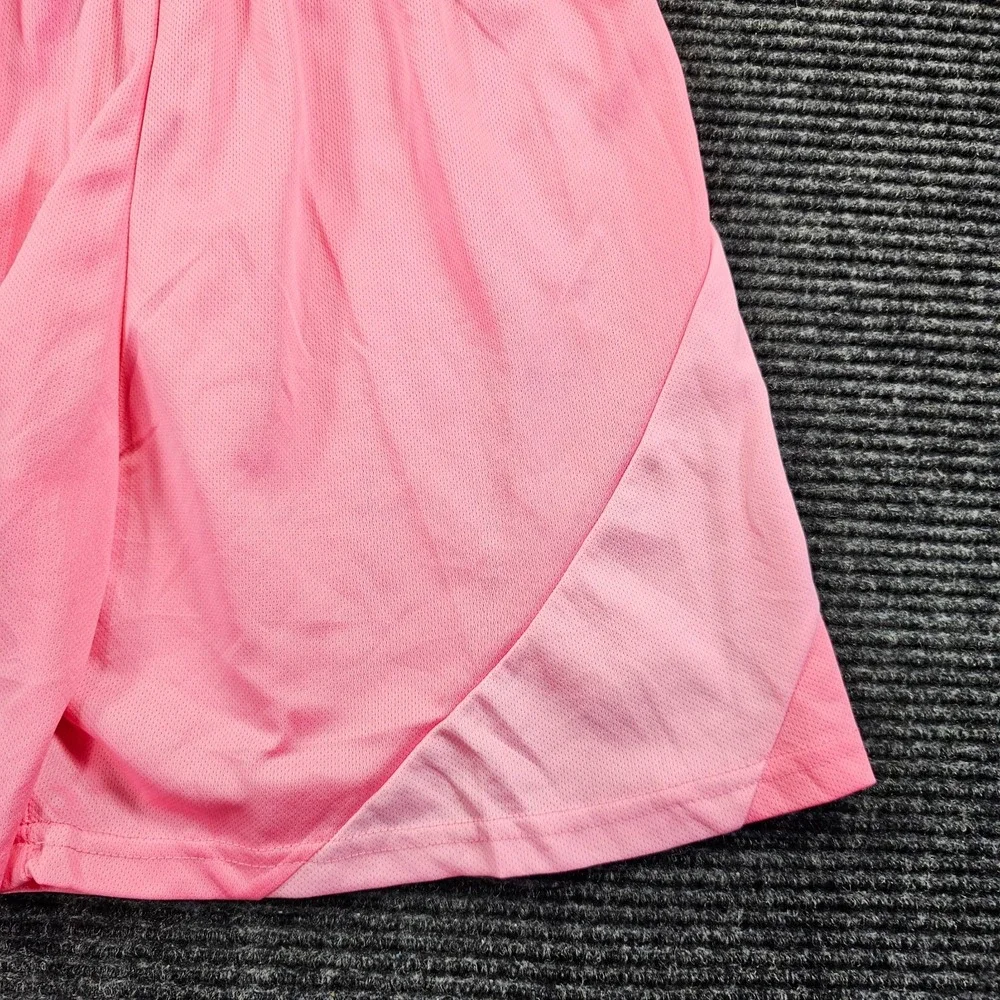 Inter Miami CF Mens Large Pink Athletic Soccer Shorts Elastic Waist Logo MLS
